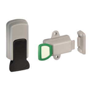 Tirador sin cerradura, pulsador de emergencia y cerradero Coldtech