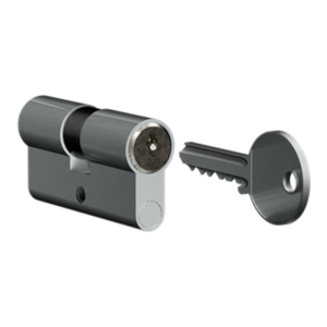 Cilindro perfil europeo niquelado 22/10/28mm con llave