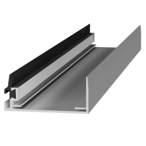 Perfil de aluminio de borde batiente para puertas con panel espesor 100 mm Coldtech